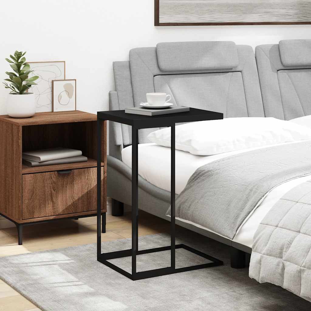 Tavolino da Salotto Nero 40x30x59 cm in Legno Multistrato | homemem39