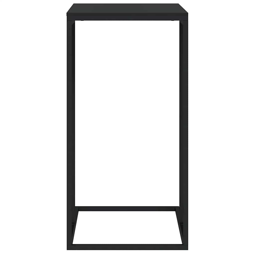 Tavolino da Salotto Nero 40x30x59 cm in Legno Multistrato