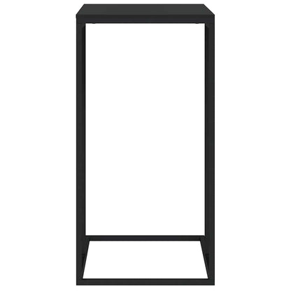 Tavolino da Salotto Nero 40x30x59 cm in Legno Multistrato
