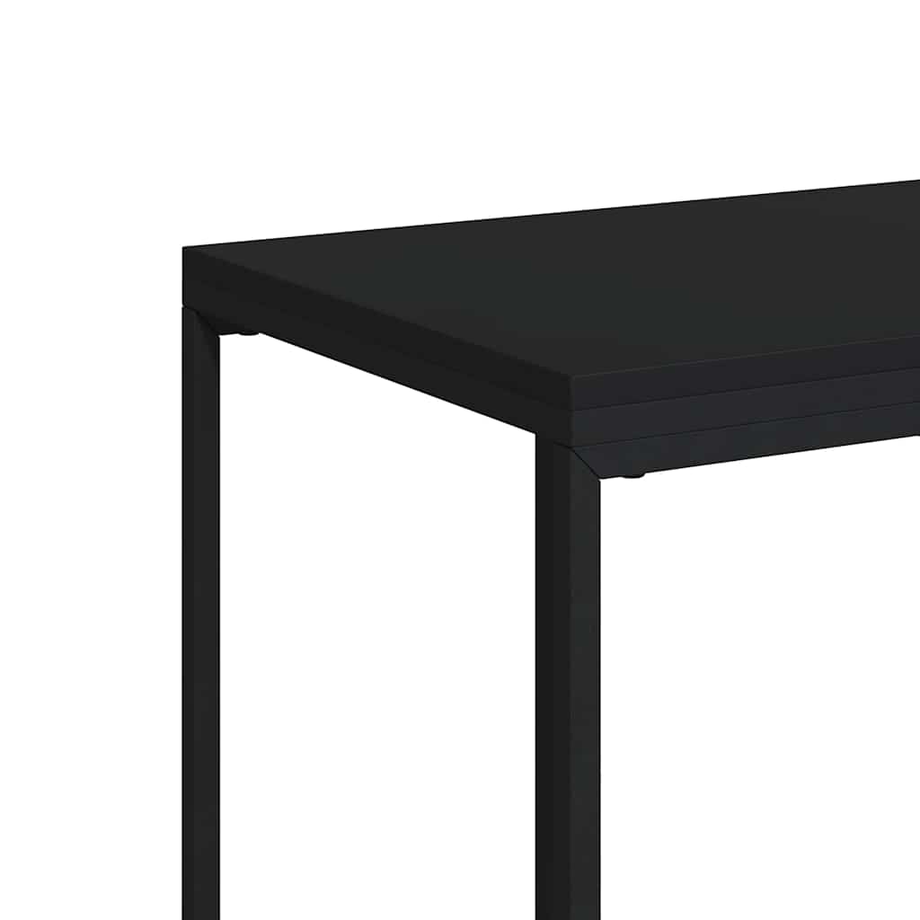 Tavolino da Salotto Nero 40x30x59 cm in Legno Multistrato | homemem39