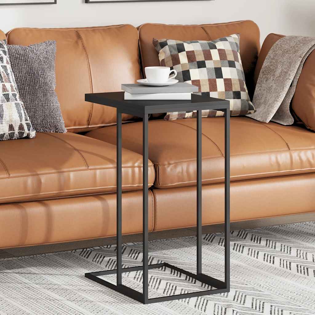 Tavolino da Salotto Nero 40x30x59 cm in Legno Multistrato | homemem39