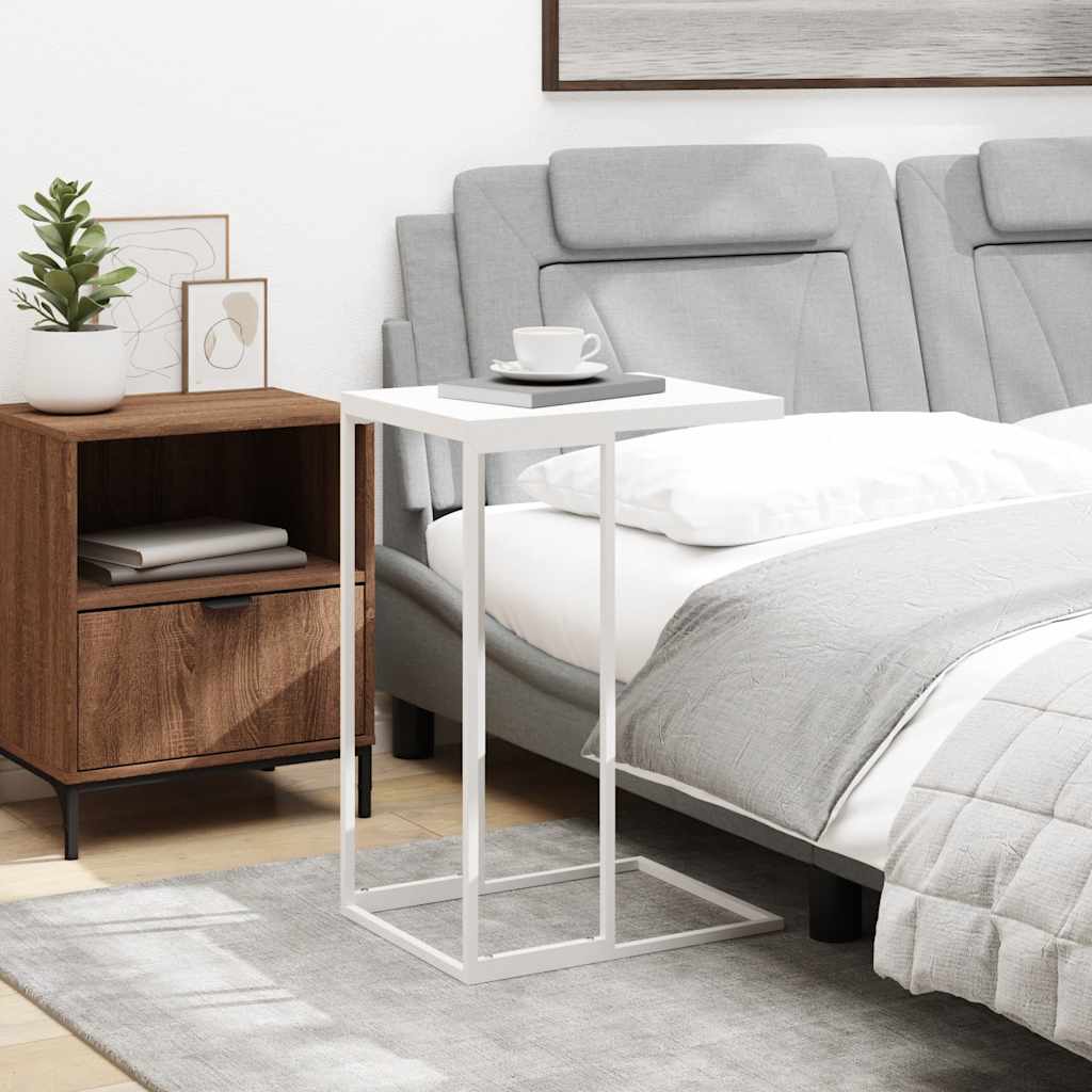 Tavolino da Salotto Bianco 40x30x59 cm in Legno Multistrato | homemem39