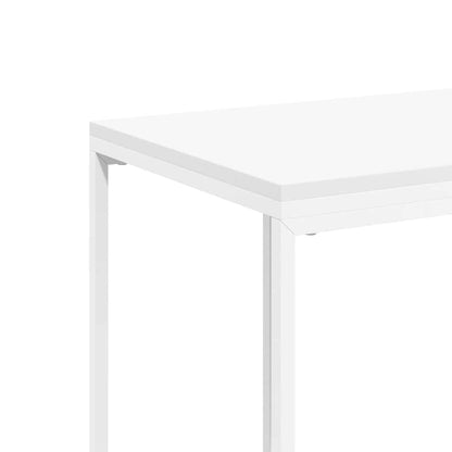 Tavolino da Salotto Bianco 40x30x59 cm in Legno Multistrato | homemem39