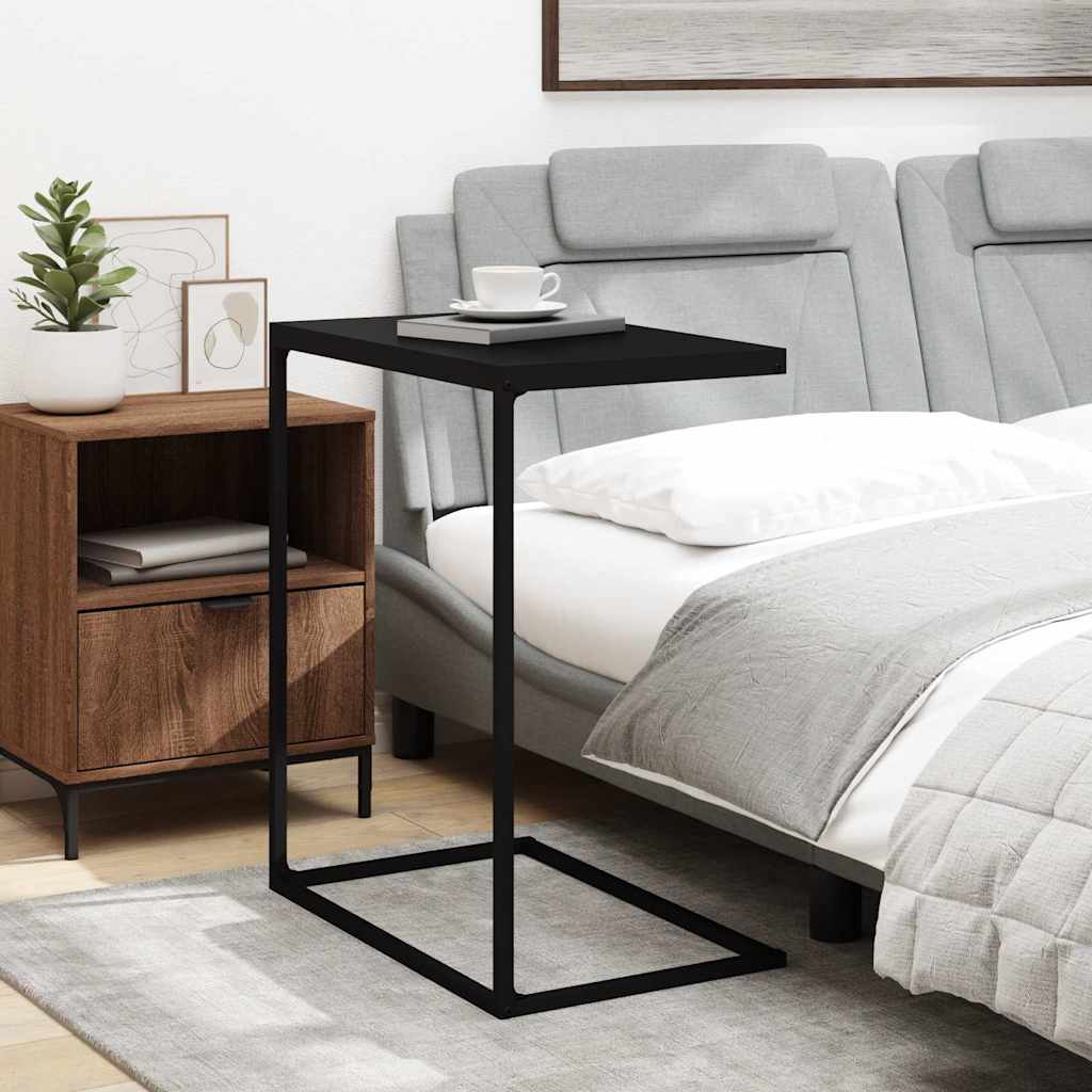Tavolino da Salotto Nero 55x35x66 cm in Legno Multistrato | homemem39