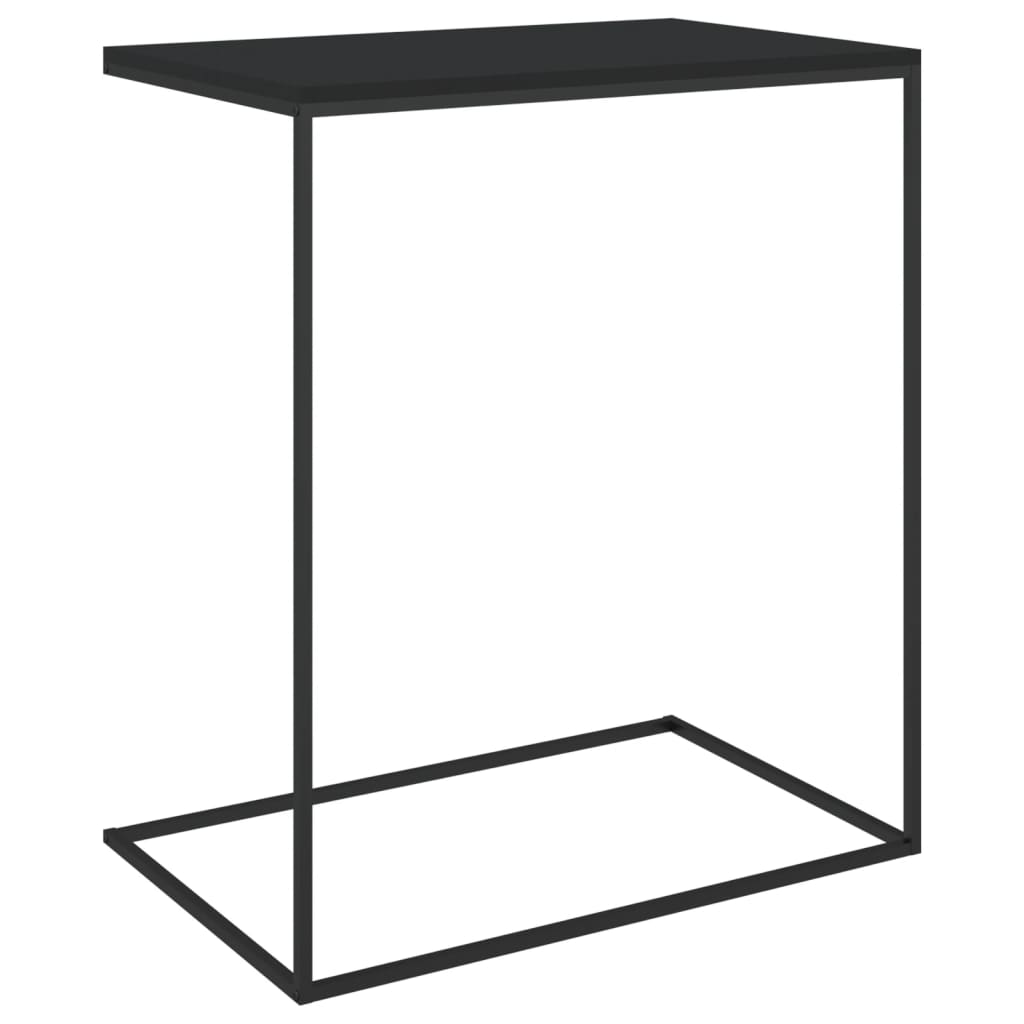 Tavolino da Salotto Nero 55x35x66 cm in Legno Multistrato