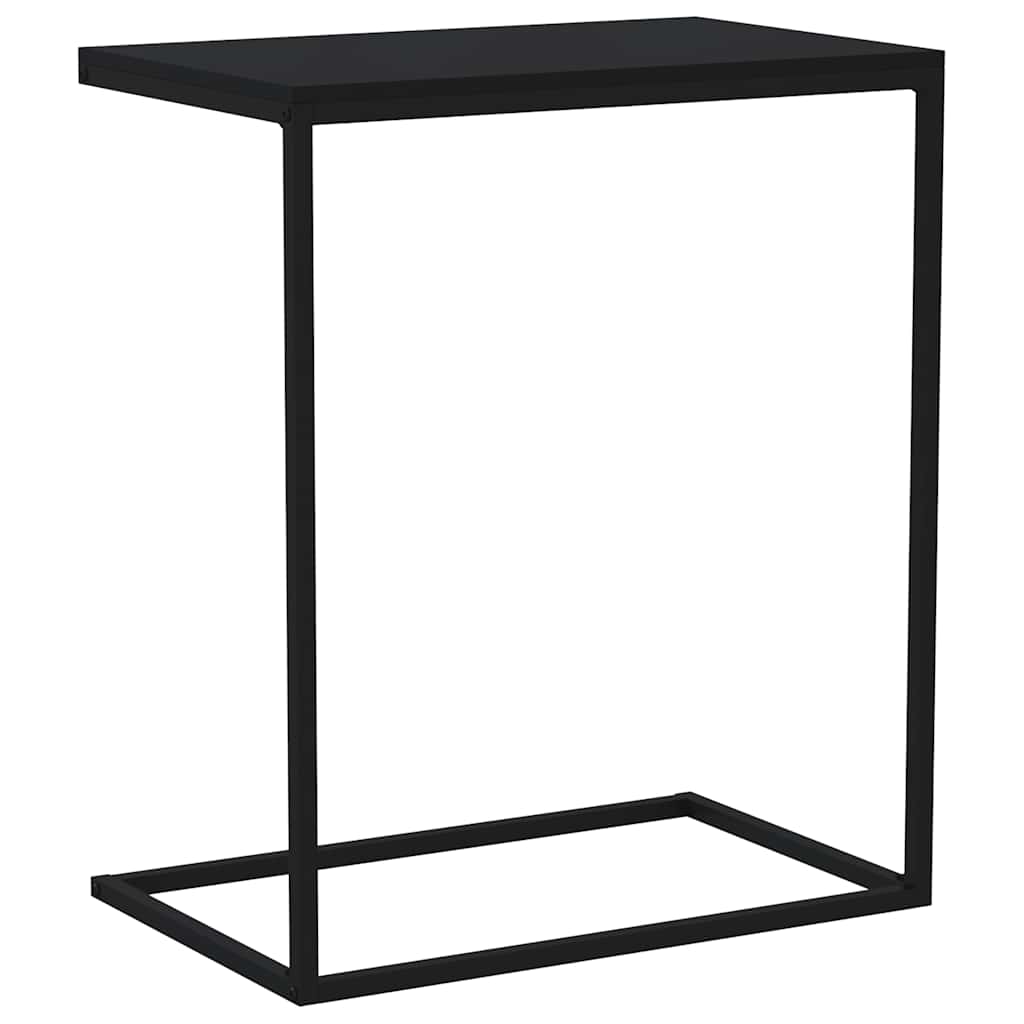 Tavolino da Salotto Nero 55x35x66 cm in Legno Multistrato