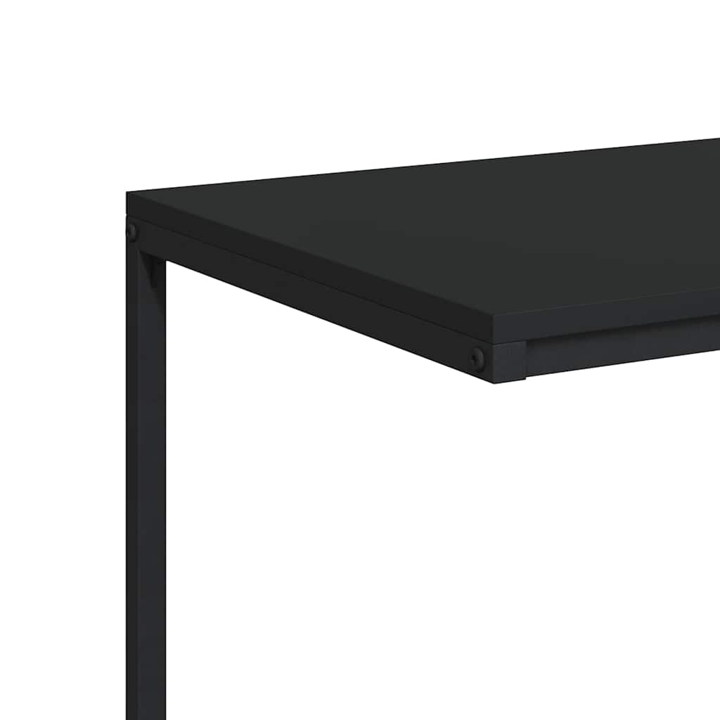 Tavolino da Salotto Nero 55x35x66 cm in Legno Multistrato | homemem39
