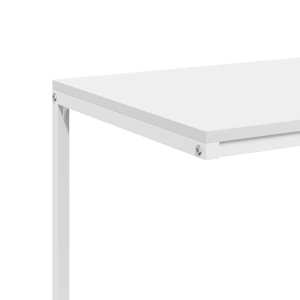 Tavolino da Salotto Bianco 55x35x66 cm in Legno Multistrato | homemem39