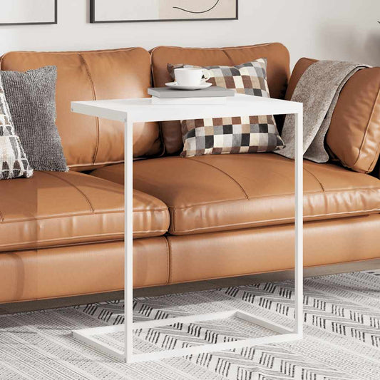 Tavolino da Salotto Bianco 55x35x66 cm in Legno Multistrato | homemem39