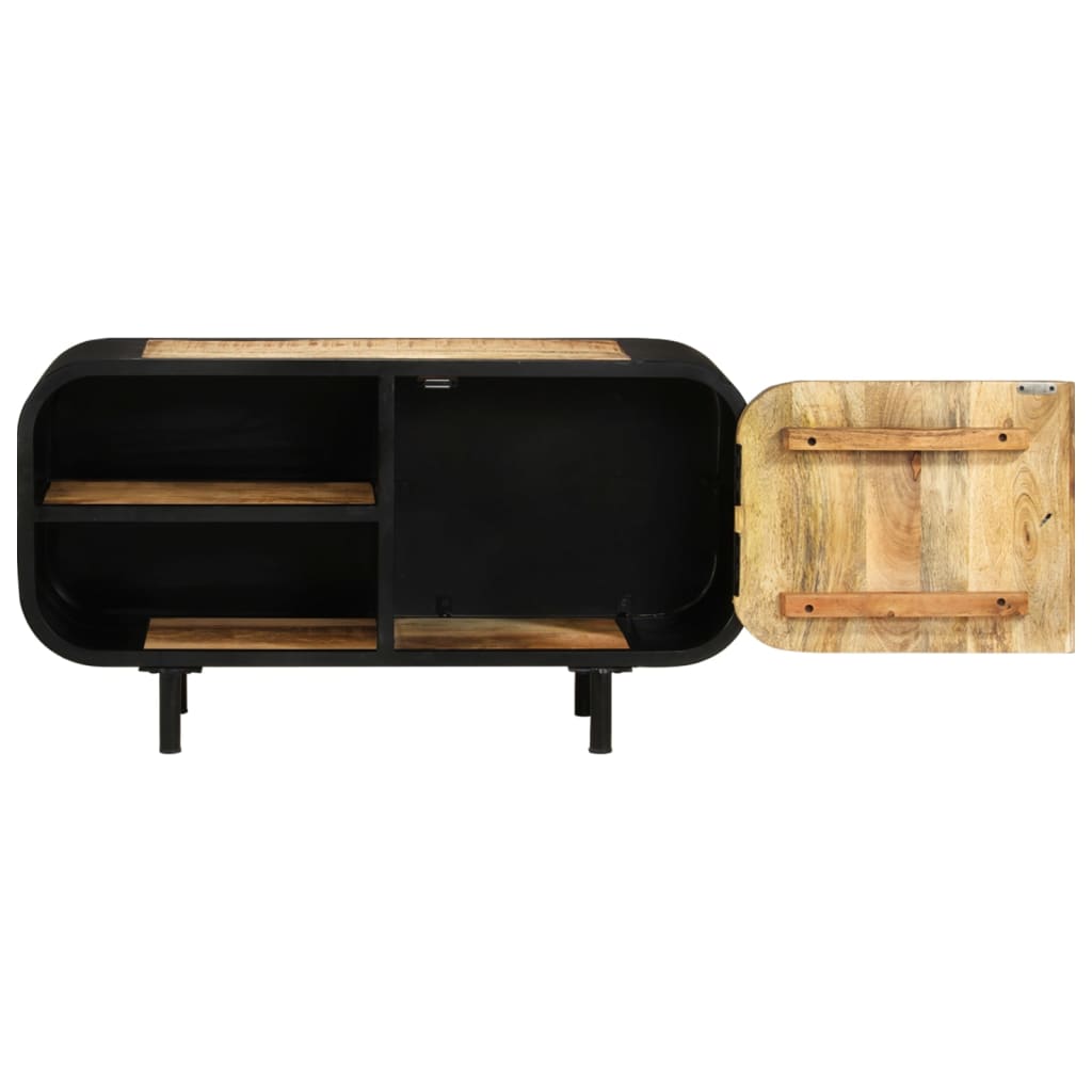 Mobile Porta TV 90x30x48 cm in Legno di Mango Grezzo | homemem39