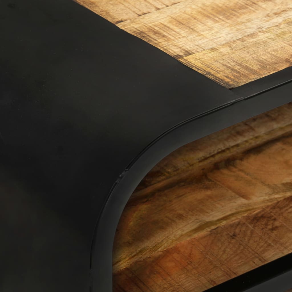 Mobile Porta TV 90x30x48 cm in Legno di Mango Grezzo | homemem39