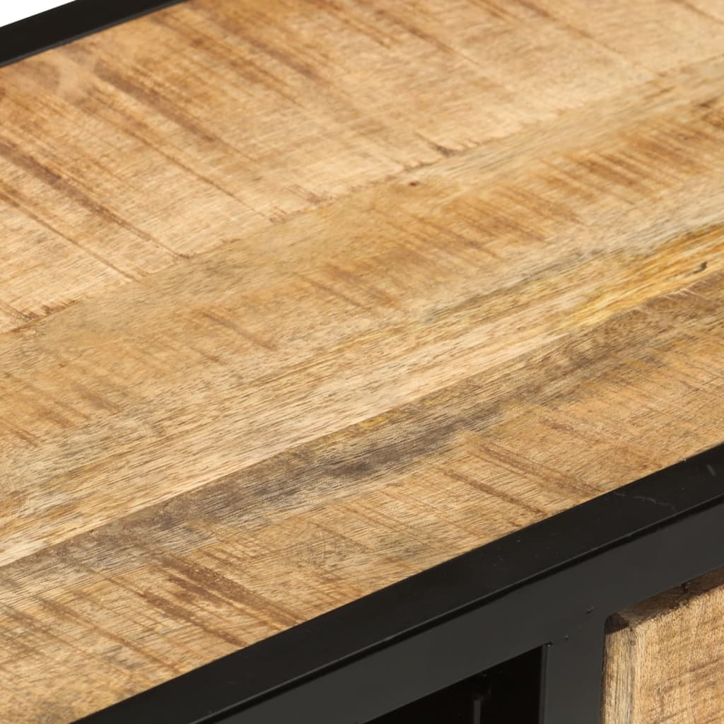 Mobile Porta TV 90x30x48 cm in Legno di Mango Grezzo | homemem39