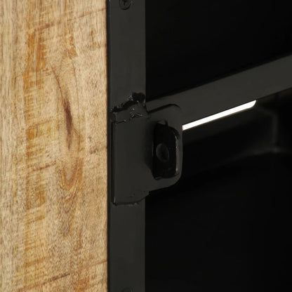 Mobile Porta TV 110x30x45 cm in Legno Massello di Mango Grezzo - homemem39