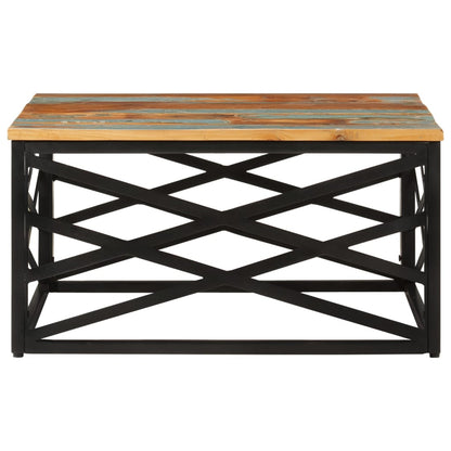 Tavolino da Salotto 68x68x35 cm in Legno Massello di Recupero | homemem39