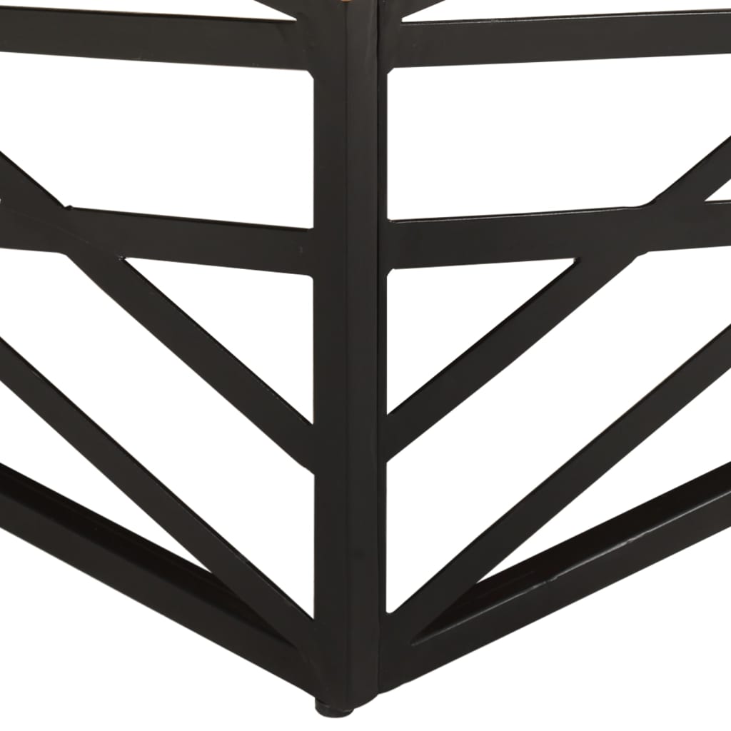 Tavolino da Salotto 68x68x35 cm in Legno Massello di Recupero | homemem39