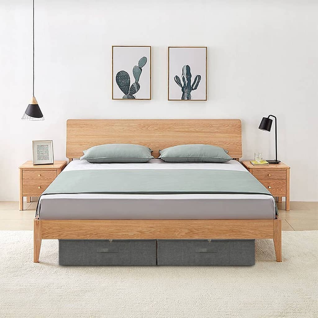 Scatola Portaoggetti in Tessuto 70x40x18 cm Antracite