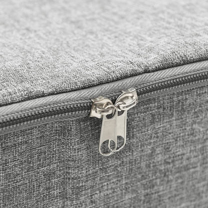 Scatola Portaoggetti in Tessuto 70x40x18 cm Grigio