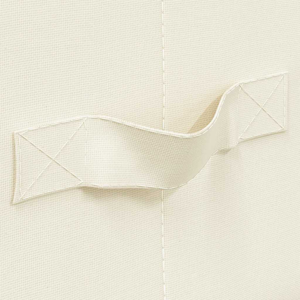 Scatole Portaoggetti 2pz in Tessuto 70x40x18 cm Crema - homemem39