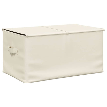 Scatole Portaoggetti 2pz in Tessuto 50x30x25 cm Crema - homemem39