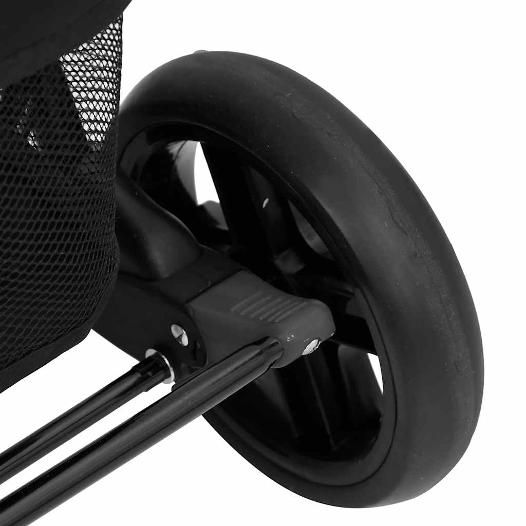 Passeggino Gemellare Grigio Scuro in Acciaio - homemem39