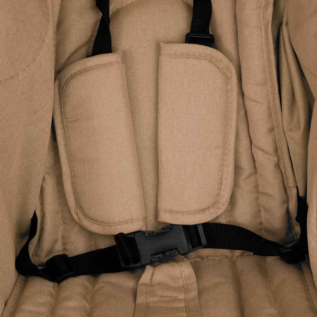 Passeggino Gemellare Tortora in Acciaio - homemem39