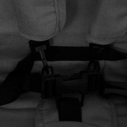 Passeggino Gemellare a Tandem Grigio Scuro in Acciaio - homemem39