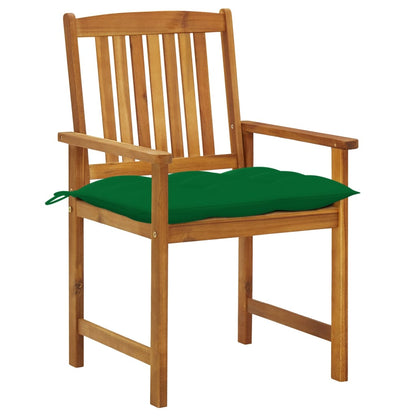 Garden Chairs with Cushions 6 pcs in Solid Acacia Wood