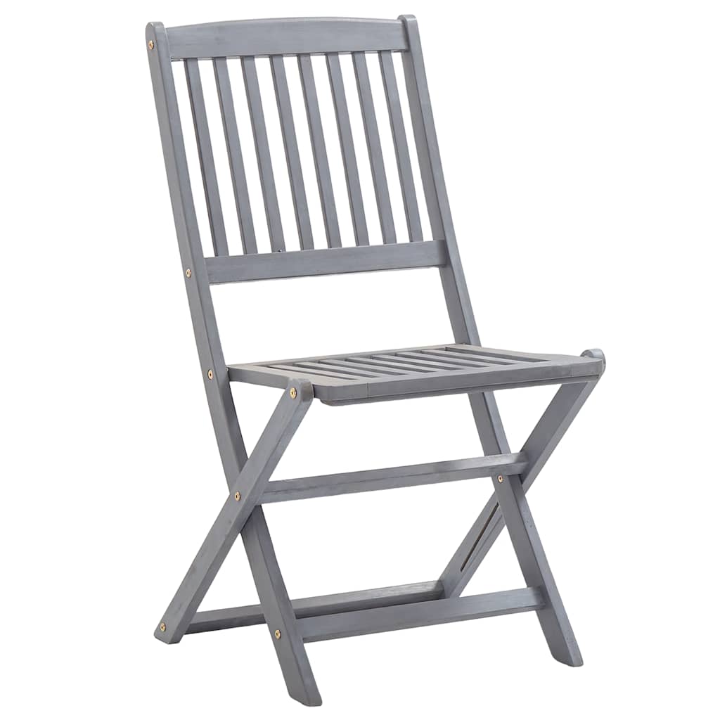 Sedie da Giardino Pieghevoli 8 pz in Legno Massello di Acacia | homemem39