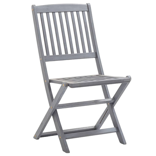 Sedie da Giardino Pieghevoli 8 pz in Legno Massello di Acacia | homemem39