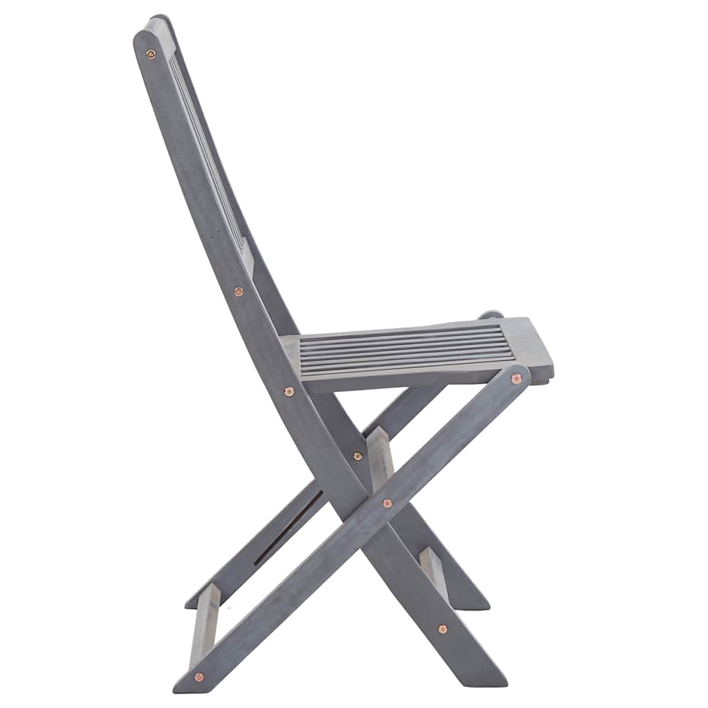 Sedie da Giardino Pieghevoli 8 pz in Legno Massello di Acacia | homemem39