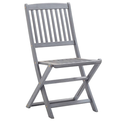 Sedie Pieghevoli 8 pz con Cuscini Massello Acacia