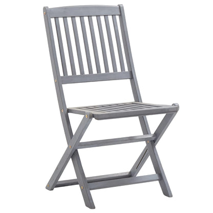 Sedie da Giardino Pieghevoli 8 pz con Cuscini Massello Acacia | homemem39