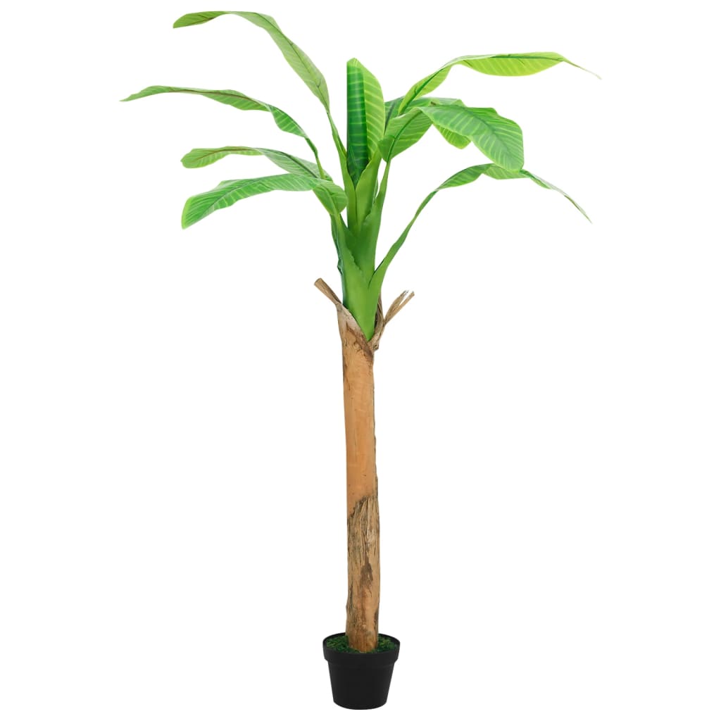 Albero di Banane Artificiale con Vaso 180 cm Verde - homemem39