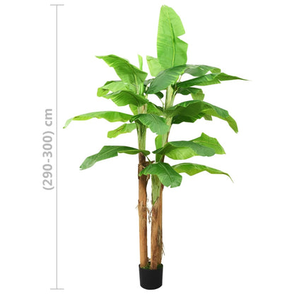 Albero di Banane Artificiale con Vaso 300 cm Verde | homemem39