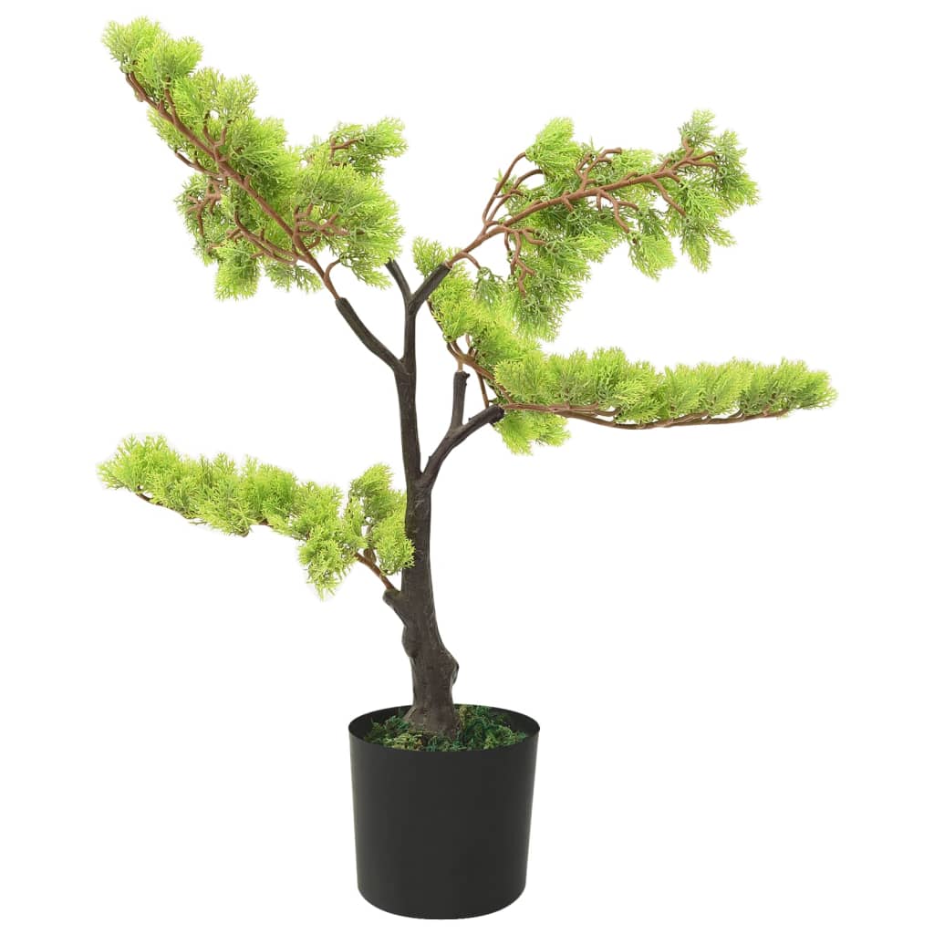 Bonsai di Cipresso Artificiale con Vaso 60 cm Verde | homemem39