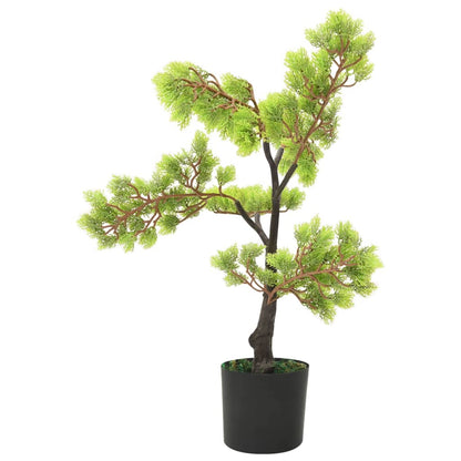 Bonsai di Cipresso Artificiale con Vaso 60 cm Verde | homemem39