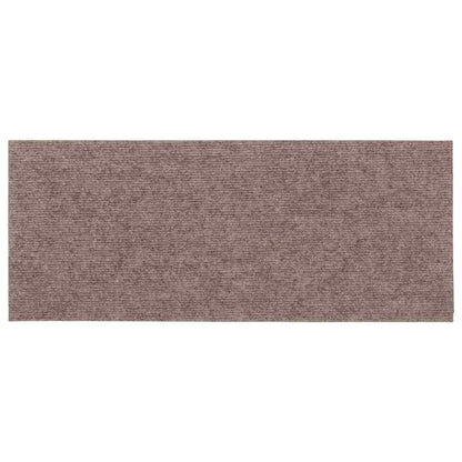 Tappetini per scale autoadesivi 15 pz 60x25 cm marrone chiaro rettangolari | homemem39