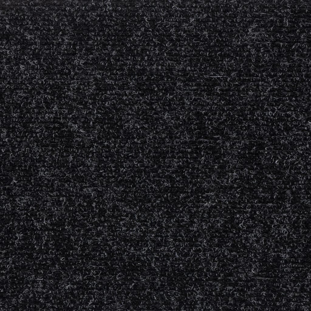 Tappetini per scale autoadesivi 15 pz 60x25 cm neri rettangolari | homemem39