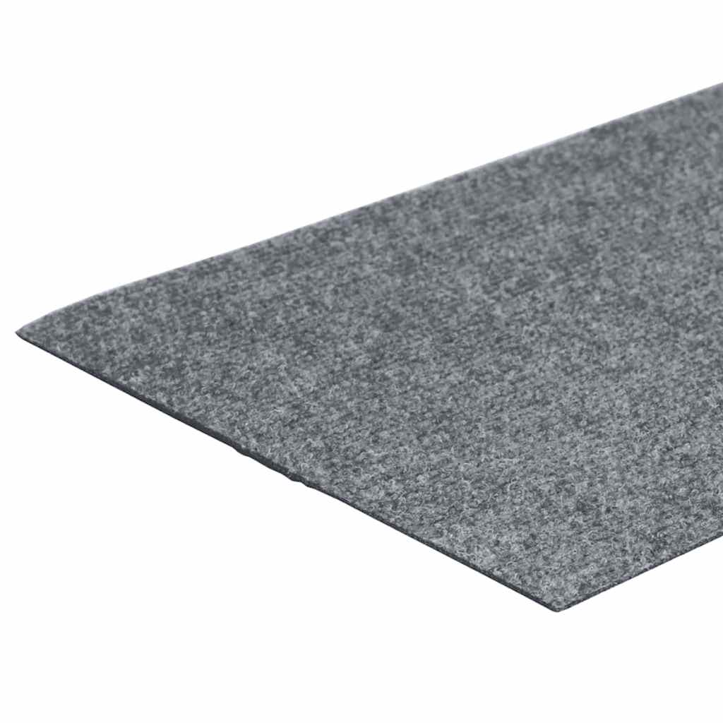 Tappetini per scale autoadesivi 15 pz 60x25 cm grigio chiaro rettangolari | homemem39