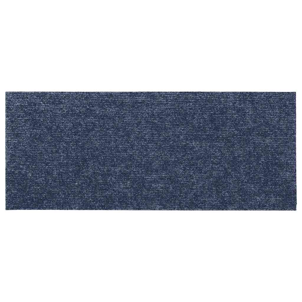 Tappetini per scale autoadesivi 15 pz 60x25 cm Grigio Blu Rettangolari | homemem39