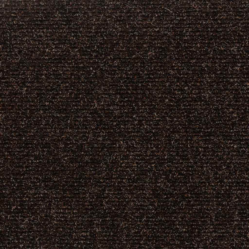 Tappetini per scale autoadesivi 15 pz 60x25 cm marrone scuro rettangolari | homemem39