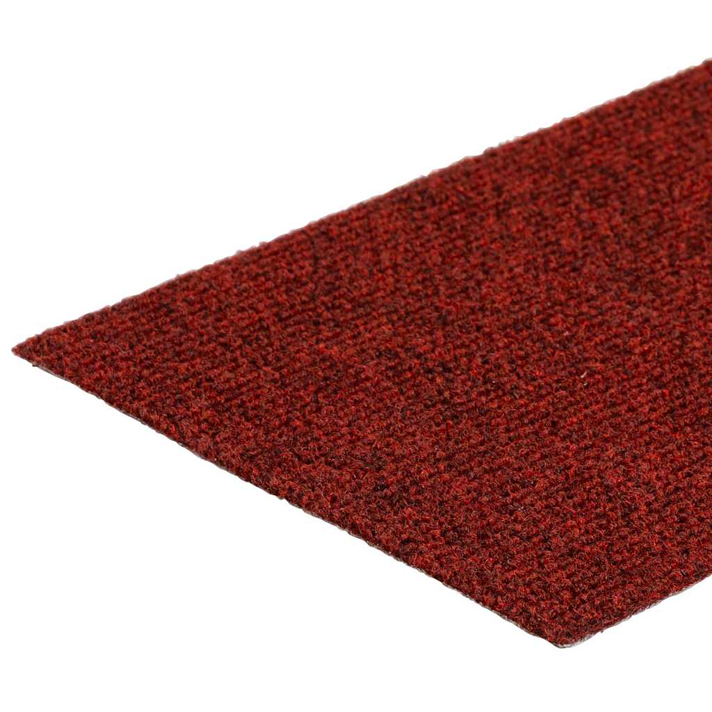 Tappetini per scale autoadesivi 15 pz 76x20 cm Bordeaux Rosso Rettangolari - homemem39