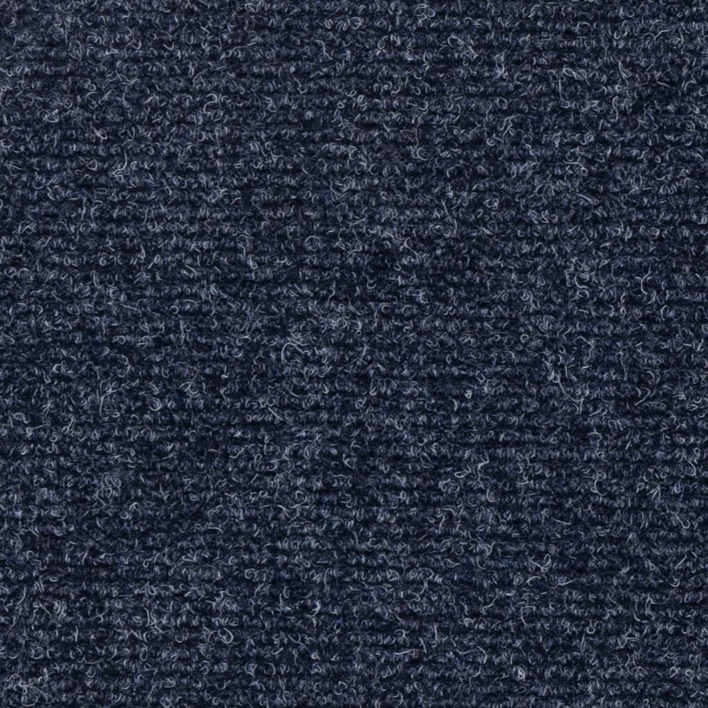Tappeti Adesivi Rettangolari per Scale 15 pz 76x20cm Blu Grigio