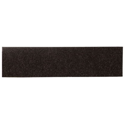 Tappetini per scale autoadesivi 15 pz 76x20 cm marrone scuro rettangolari - homemem39