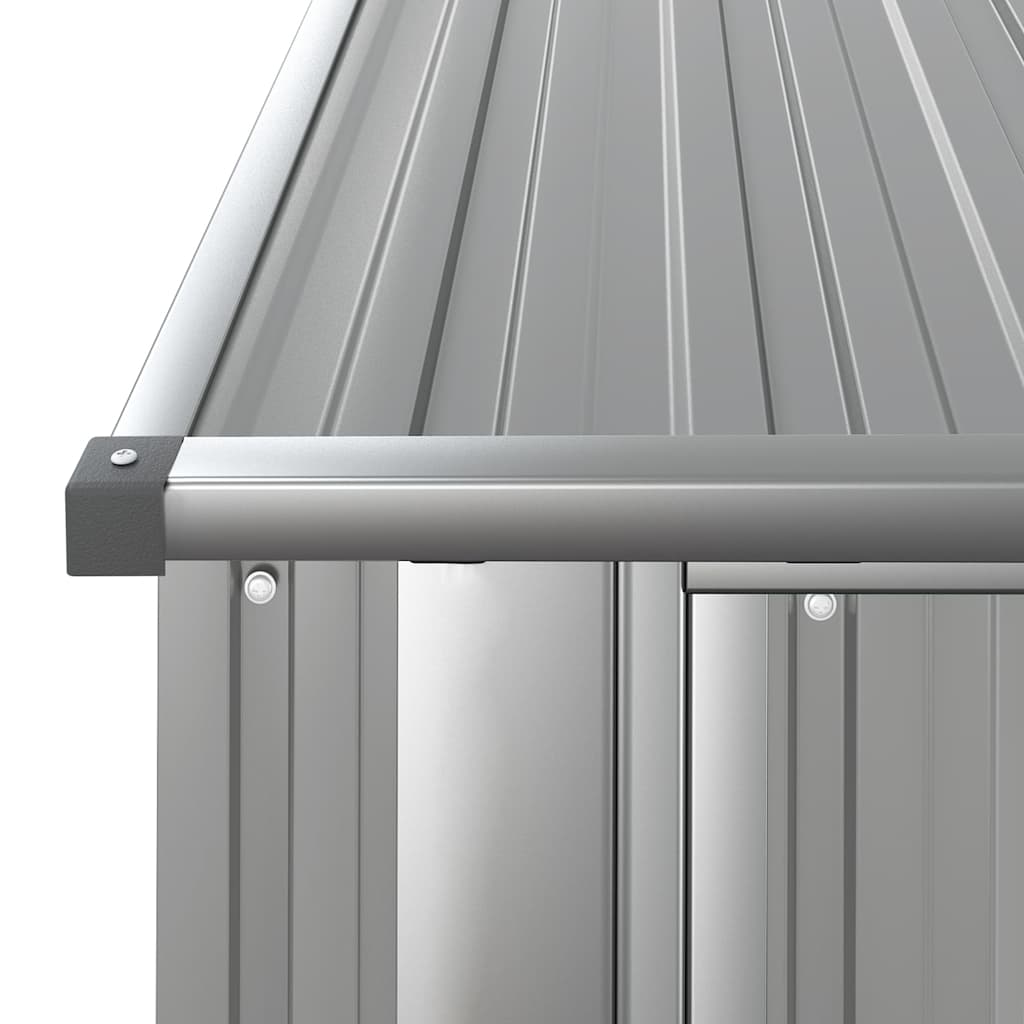 Capanno per Biciclette Grigio 180,5x97x209,5 cm Acciaio Zincato | homemem39