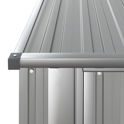 Capanno per Biciclette Grigio 180,5x97x209,5 cm Acciaio Zincato | homemem39