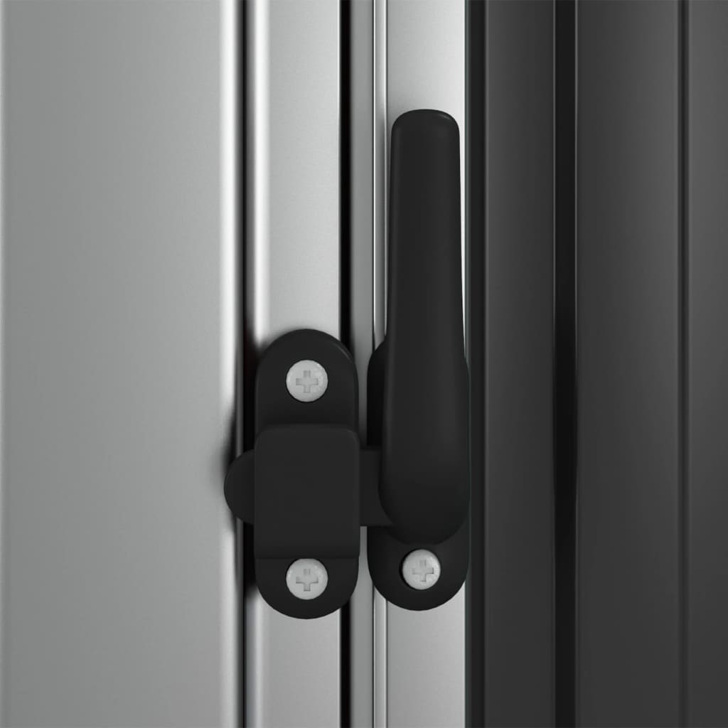 Capanno Biciclette Antracite 180,5x97x209,5 cm Acciaio Zincato - homemem39