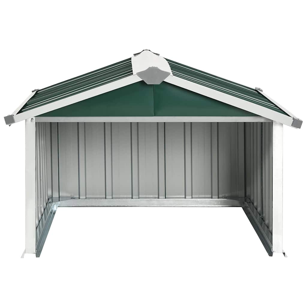 Capanno per Robot Tosaerba 92x97x63 cm Acciaio Zincato Verde
