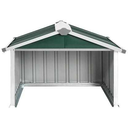 Capanno per Robot Tosaerba 92x97x63 cm Acciaio Zincato Verde