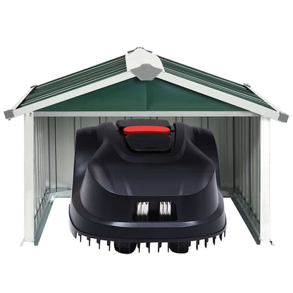 Capanno per Robot Tosaerba 92x97x63 cm Acciaio Zincato Verde